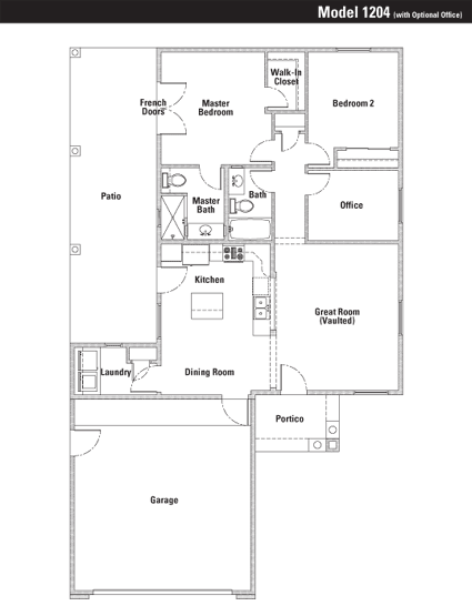 Model 1204 Floor Plan