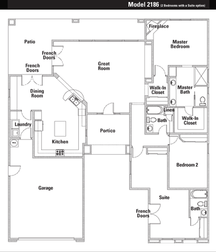 Model 2186 Floor Plan