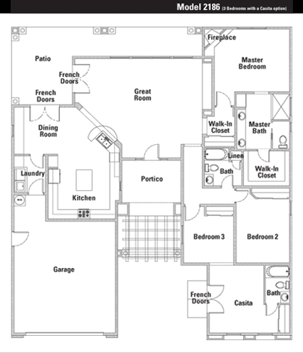 Model 2186 Floor Plan